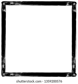 Grunge texture frame abstract isolated stock vector template