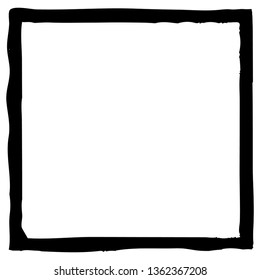 Grunge texture frame abstract isolated stock vector template