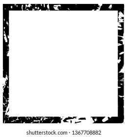 Grunge texture frame abstract isolated stock vector template