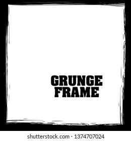 Grunge texture frame abstract isolated stock vector template