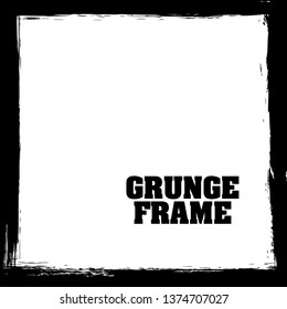 Grunge texture frame abstract isolated stock vector template