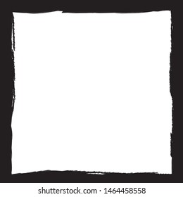 Grunge texture frame abstract isolated stock vector template