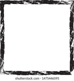Grunge texture frame abstract isolated stock vector template