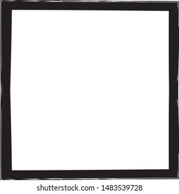 Grunge texture frame abstract isolated stock vector template