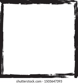 Grunge texture frame abstract isolated stock vector template