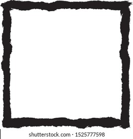 Grunge texture frame abstract isolated stock vector template.Vector illustration.