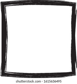 Grunge texture frame abstract isolated stock vector template.Vector illustration.