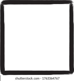 Grunge texture frame abstract isolated stock vector template.Vector illustration.