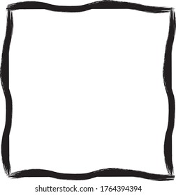 Grunge texture frame abstract isolated stock vector template.Vector illustration.