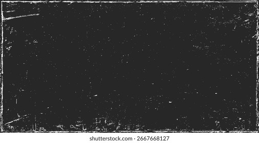 Fondo de textura de papel. Grunge blanco y negro. Textura de superposición de tensión. Polvo superficial Abstractas y concepto de fondo de pared sucia áspera. Efecto desgastado, desgarrado y desgastado. Ilustración vectorial, EPS 10.