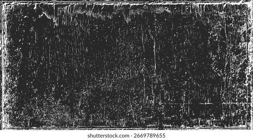Fondo de textura de papel. Grunge blanco y negro. Textura de superposición de tensión. Polvo superficial Abstractas y concepto de fondo de pared sucia áspera. Efecto desgastado, desgarrado y desgastado. Ilustración vectorial, EPS 10.