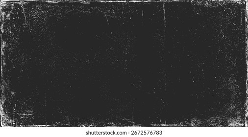 Fondo de textura de papel. Grunge blanco y negro. Textura de superposición de tensión. Polvo superficial Abstractas y concepto de fondo de pared sucia áspera. Efecto desgastado, desgarrado y desgastado. Ilustración vectorial, EPS 10.