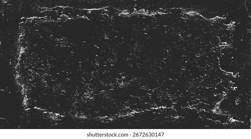 Fondo de textura de papel. Grunge blanco y negro. Textura de superposición de tensión. Polvo superficial Abstractas y concepto de fondo de pared sucia áspera. Efecto desgastado, desgarrado y desgastado. Ilustración vectorial, EPS 10.