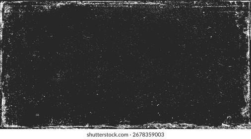 Fondo de textura de papel. Grunge blanco y negro. Textura de superposición de tensión. Polvo superficial Abstractas y concepto de fondo de pared sucia áspera. Efecto desgastado, desgarrado y desgastado. Ilustración vectorial, EPS 10.