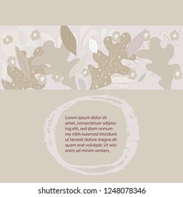 Grunge texture frame with sample text. 