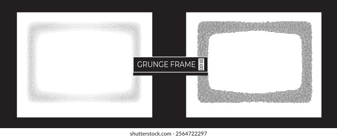 Grunge Texture Frame A Vector Set of Grunge Overlay Textures, Elevate your designs with this Vector Illustration