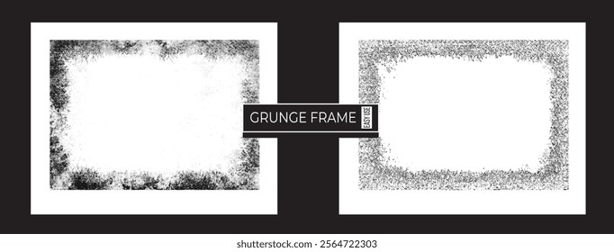 Grunge Texture Frame A Vector Set of Grunge Overlay Textures, Elevate your designs with this Vector Illustration