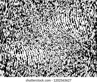 Grunge texture, glitch effect. Vector background with uneven shapes, lines, dust. Overlay Pattern Sample. Urban Modern Wallpaper. Monochrome Worn. Scuffed Background