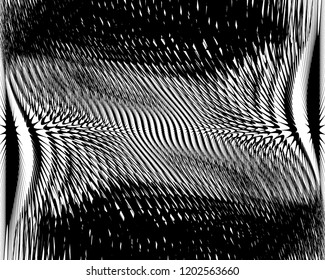 Grunge texture, glitch effect. Vector background with uneven shapes, lines, dust. Overlay Pattern Sample. Urban Modern Wallpaper. Monochrome Worn. Scuffed Background