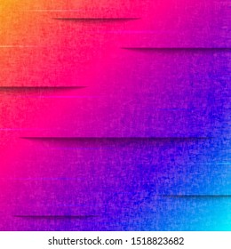 Grunge texture gradient abstract background for banner, poster or flyer, dynamic bright chemical shape effect horizontal torn paper 