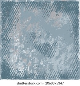 The grunge texture is gray. Abstract color background. Vector template of a scratched colored board