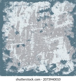 The grunge texture is gray. Abstract color background. Vector template of a scratched colored board