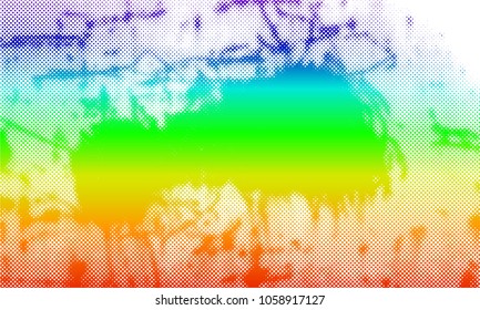 Grunge texture halftone color. Scratches, cracks, streaks, stains. Vector illustration.