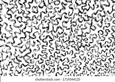 Textura gruesa de doodles dibujados a mano con espirales y remolinos. Antecedentes abstractos de los dibujos de Doodle para niños. Ilustración vectorial. Plantilla superpuesta.