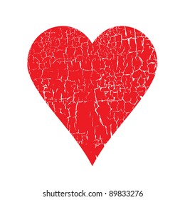 grunge texture heart