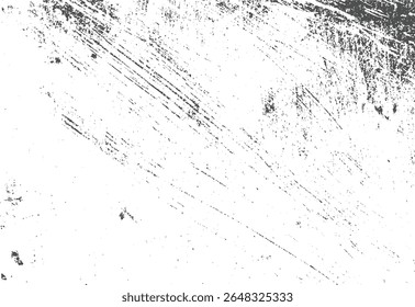 Textura grunge com estrias diagonais pesadas e sobreposição de arestas desgastadas. Superfície do vetor angustiada com garra áspera e arranhões.

