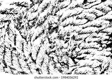 Grunge texture of the image of a large rough rope, a rope made of hemp. The texture of a rough old rope. Background with noise, dirt, and graininess. Vector illustration. Overlay Template.