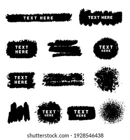 Etiquetas y etiquetas de textura gruesa. Colección de insignias con problemas