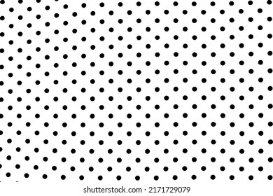 Grunge texture of light white silk fabric with small black polka dots. Background of natural white silk fabric. Vector illustration. Overlay template.