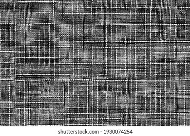 Grunge texture linen fabric.  Abstract halftone vector illustration.