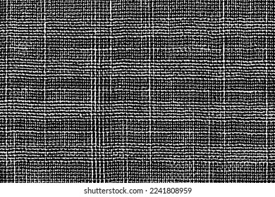 Grunge texture linen fabric.   Abstract halftone vector illustration.