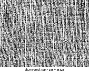 Grunge texture linen fabric. Vector illustration. Natural background for design.