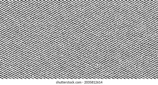 Grunge texture linen fabric. Vector illustration. monochrome background of rough canvas