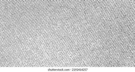Grunge texture linen fabric. Vector halftone illustration