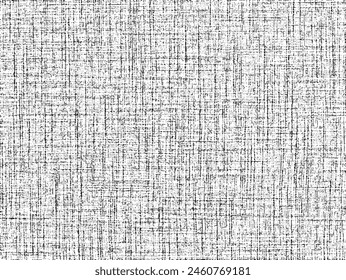 Grunge texture linen fabric. Vector illustration.