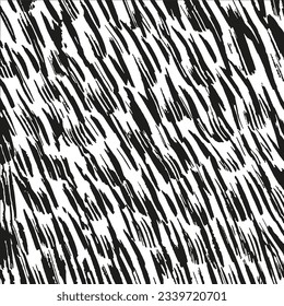 Grunge texture. Monochrome abstract vector background with paint strokes.