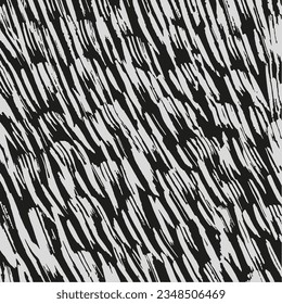 Grunge texture. Monochrome abstract vector background with paint strokes.