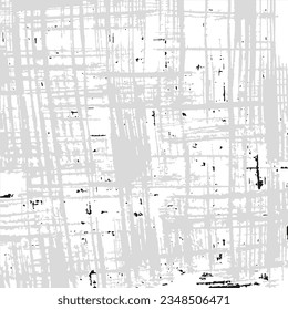 Grunge texture. Monochrome abstract vector background with paint strokes.