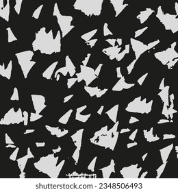 Grunge texture. Monochrome abstract vector background with paint strokes.