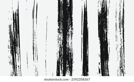 Grunge texture. Monochrome texture. Grunge black and white pattern. Brush strokes. Scratches Strokes. Abstract background.