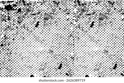 Textura Grunge. Ilustração de textura grunge retro monocromática. Textura grunge angústia fácil de usar sobreposição. 