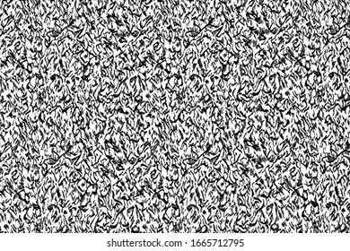 Grunge texture of natural cotton fabric with a small pattern. Abstract background made of coarse fabric. Vector illustration. Overlay template.