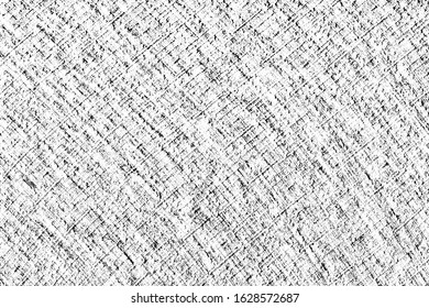 Grunge texture of natural linen fabric. Abstract background of coarse fabric with a clear interweaving of threads. Vector illustration. Overlay template.