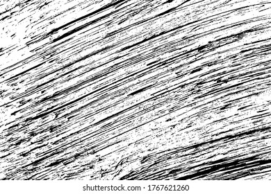 Grunge texture with noise, a pattern that resembles the wind. Abstract monochrome background. Vector illustration. Overlay template.
