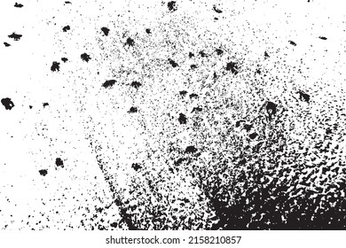 Grunge texture of old wall plaster in dark spots.Vector illustration background.