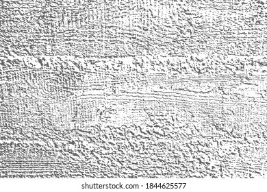 Grunge texture of an old wooden surface. Monochrome natural background of aged boards. Overlay template. Vector illustration